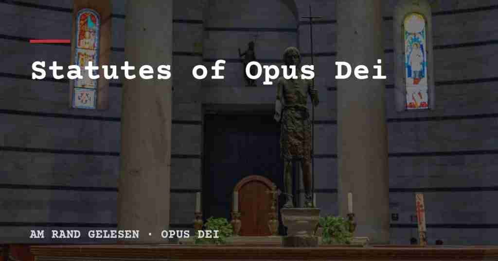 Statutes of Opus Dei